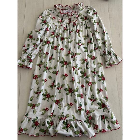 Sweet Honey Christmas Holly and Berry Nightgown Robe Size 4T EUC - Picture 1 of 5